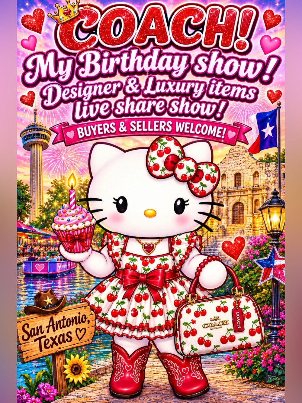 8/27 @10am CST “It’s My Birthday!” Coach, Designer & Luxury items share show!